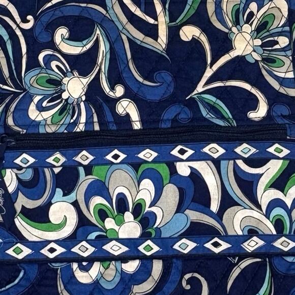 Vera Bradley Mediterranean Blue Messenger Bag - Picture 2 of 14